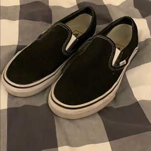 Womens black slide on vans